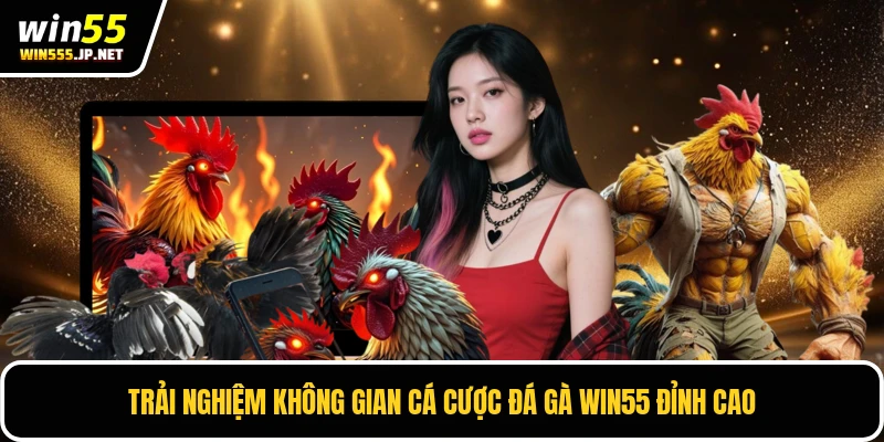 Trải nghiệm không gian cá cược đá gà Win55 đỉnh cao